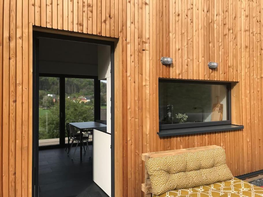 Eifelhausaufzeit-Vulkaneifel-Architekten-Chalet Mit Sauna Im Vulkankrater Immerath Eksteriør bilde